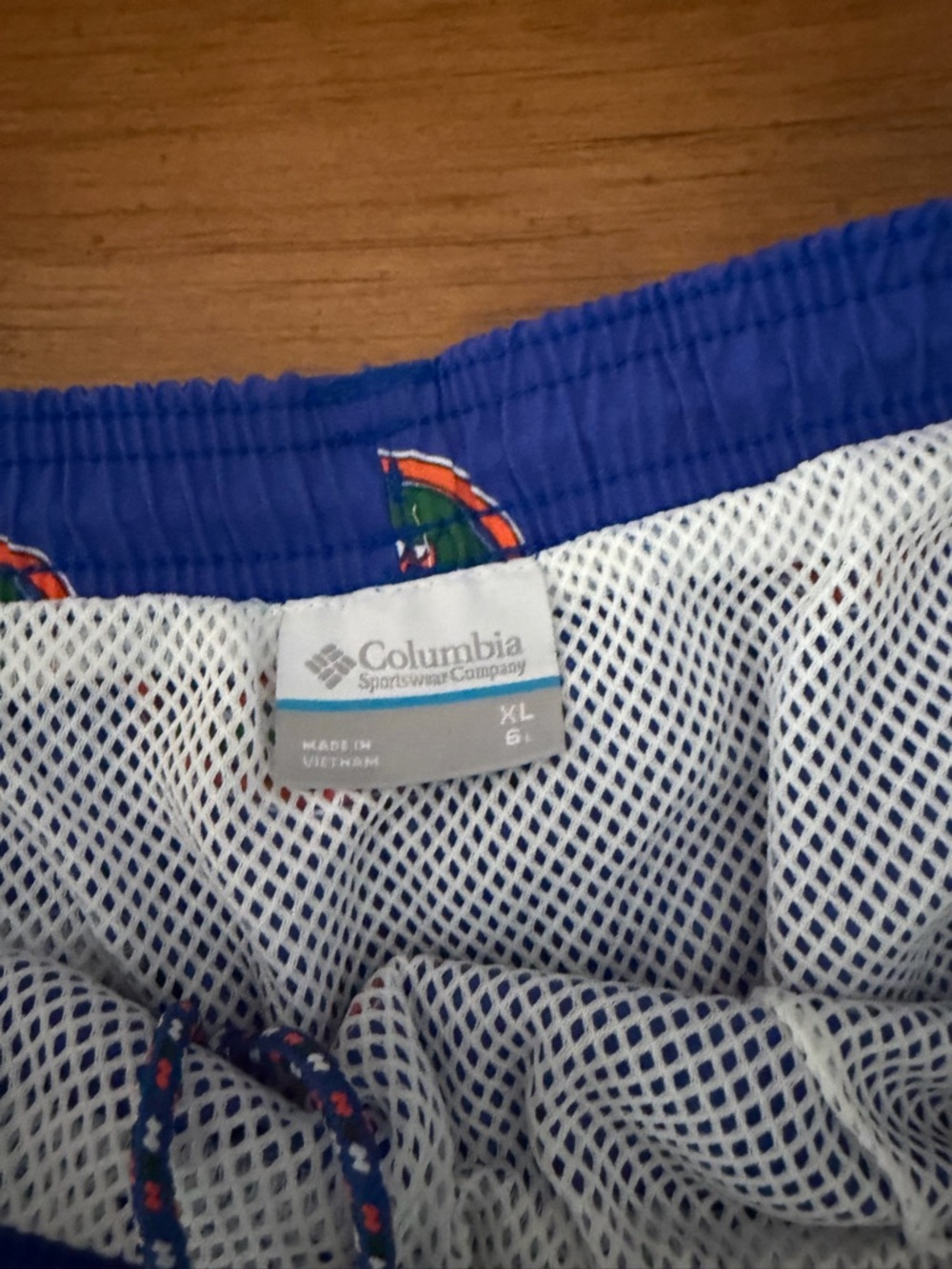 Columbia Royal Blue Florida Gators Swim Trunks XL - Picture 2 of 3